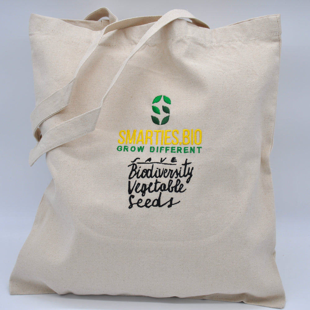 
                      
                        Tote Bag “Smarties.bio – Grow Different” | Smarties.bio
                      
                    