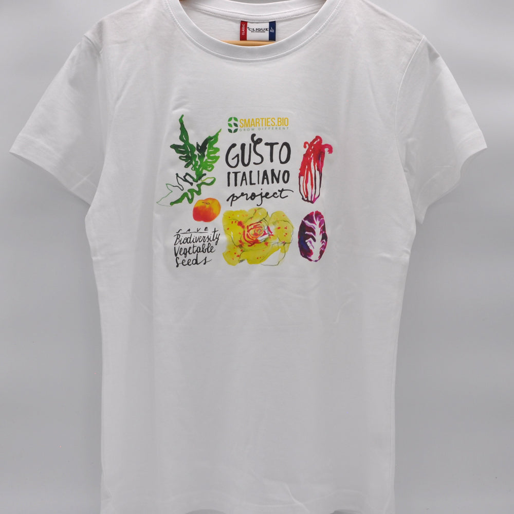 
                      
                        T-shirt “Gusto Italiano Project” | Smarties.bio
                      
                    